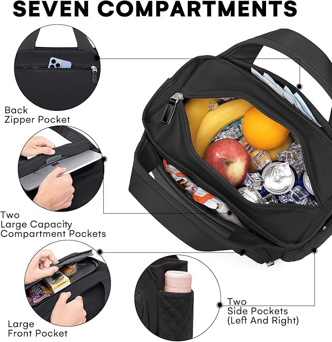 Artelaris Lunch Bag for Women, Insulated Lunch Box for Work,Large Leakproof Cooler lunch bag,Women's Lunch Tote Bag