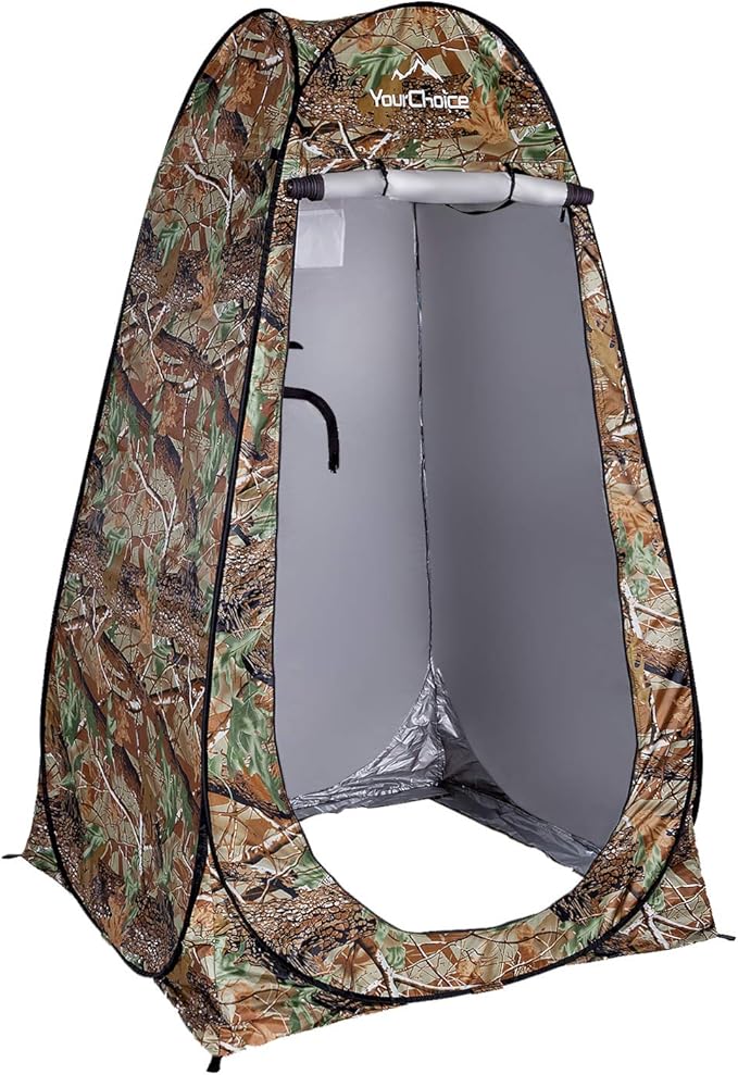 Your Choice Pop Up Privacy Shower Tent - Portable Changing Tent for Camping, Beach & Hiking - 6.2FT Lightweight with Carry Bag, Quick Setup & Full Coverage
