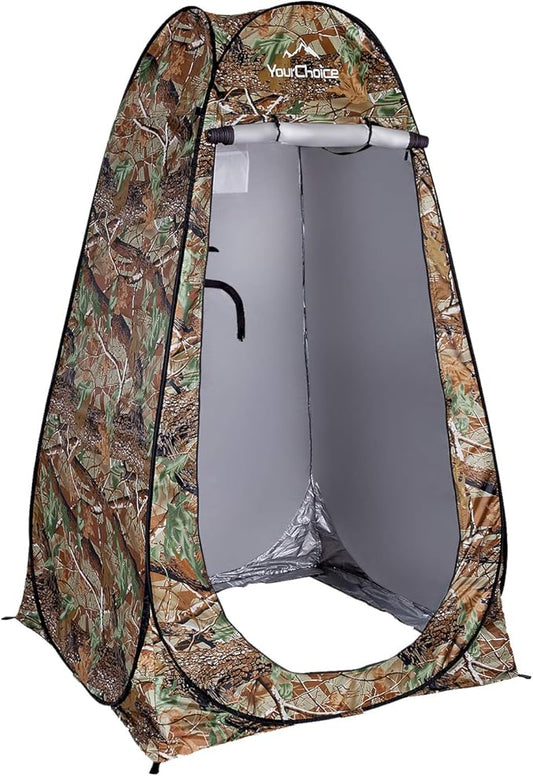 Your Choice Pop Up Privacy Shower Tent - Portable Changing Tent for Camping, Beach & Hiking - 6.2FT Lightweight with Carry Bag, Quick Setup & Full Coverage
