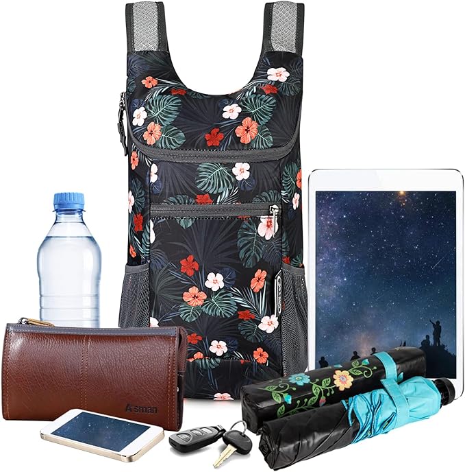 G4Free Lightweight Packable Hiking Backpack for Men Women Small Hiking Daypacks Foldable Shoulder Pack Casual Outdoor Bag