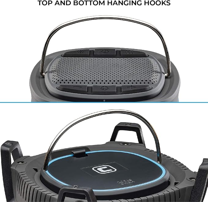 CORE 1250 Lumen Rechargeable Bluetooth Speaker Lantern with USB Output, Charges Phones