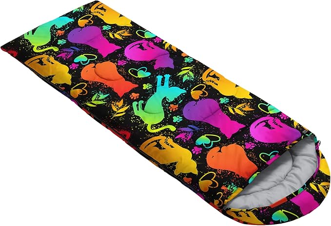 QOOMO Camping Sleeping Bags,3 Season Warm & Cool Weather,Lightweight,Waterproof Sleeping Bags for Adults & Kids,Traveling,and Outdoors,Camping Gear Equipment