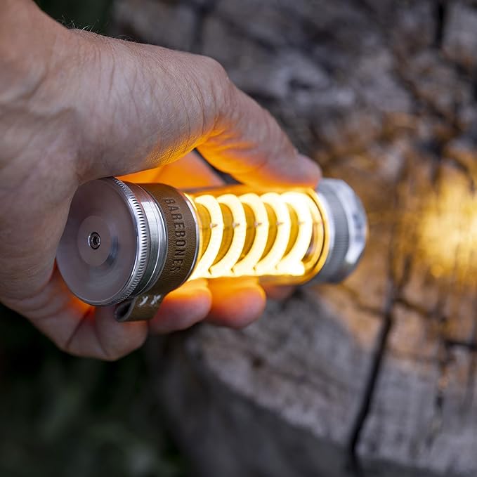 Barebones Edison Light Stick – Aluminum, USB Rechargeable LED Lantern and Flashlight with 7 Modes, 40+ Hour Run Time, Camping Essentials with Magnetic Base