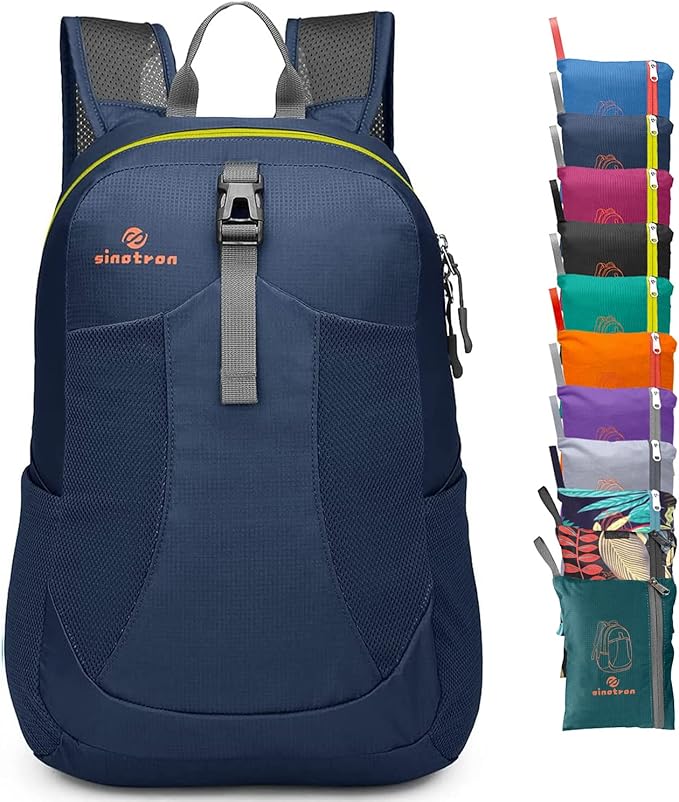sinotron 22L Lightweight Packable Hiking Backpack, Small Hiking Backpack Day Pack for Women Men Travel Camping Vacation