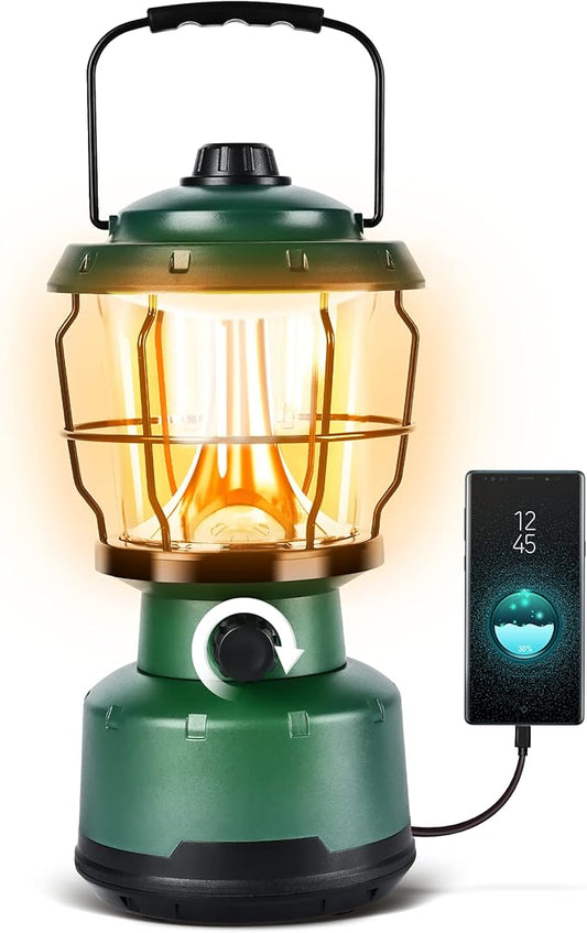 LED Camping Lantern, COB Battery Lanterns 4D Batteries Powered 2500LM, Water Resistant Emergency Light for Power Outage, Hurricane, Hiking