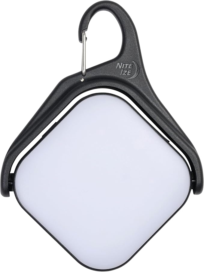 Nite Ize Radiant Revolve Rechargeable & Solar Lantern - Premium Solar Light for Camping Accessories & Backpacking Gear - Weather-Resistant Design with 360-Degree Rotating Body