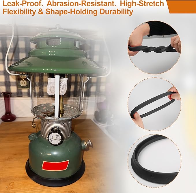 SUNJIKA Camping Kerosene Lamp Silicone Tank Base Protector for Coleman Lanterns, Scratch-Resistant, Enhanced Stability Camping Lantern Part,Suitable for Coleman Lanterns 220.228.236.237.252,639