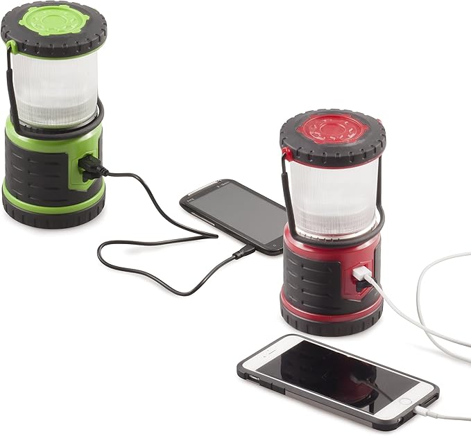 Blazin Bolt Rugged USB Rechargeable Lantern | 600 Lumen | 500 Hours of Light | Giant 12000mAh Power Bank | 6 Modes | Camping, Emergency, Power Outage, Storm, Blizzard, Hurricane Survival