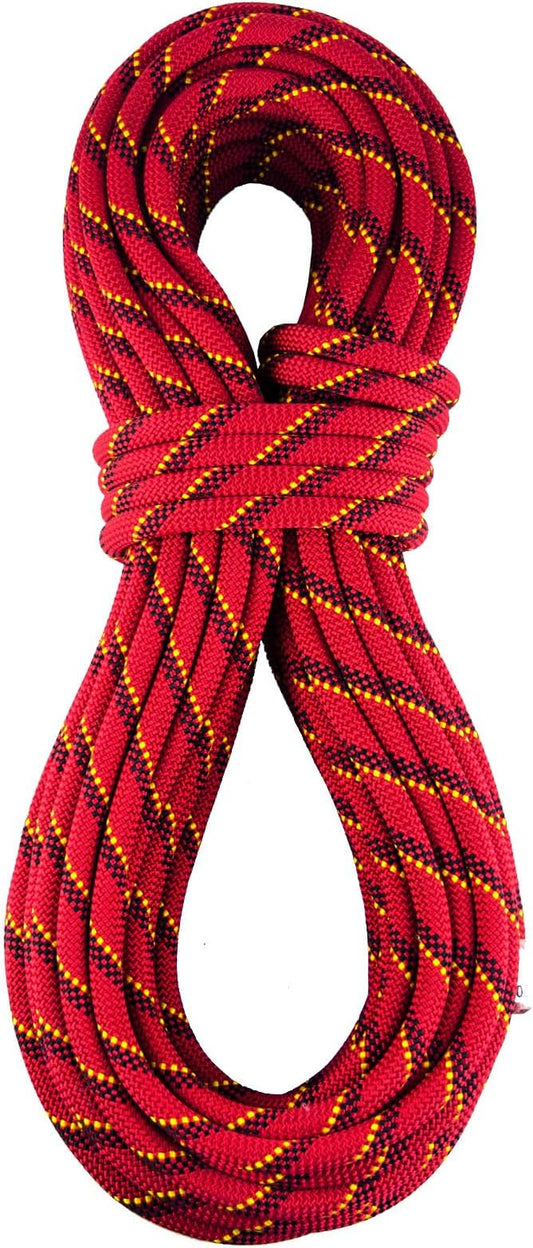Static Climbing Rope 11mm UIAA Static Line Rappelling Rope 60M (200ft) Nylon Kern Mantle Rope for Escape Rope Rock Climbing, Mountain Tree Climbing, Hauling, Rescue
