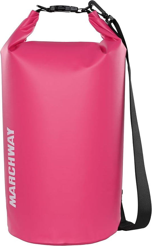 MARCHWAY Floating Waterproof Dry Bag Backpack 5L/10L/20L/30L/40L, Roll Top Sack Keeps Gear Dry for Kayaking, Rafting, Boating, Swimming, Camping, Hiking, Beach, Fishing