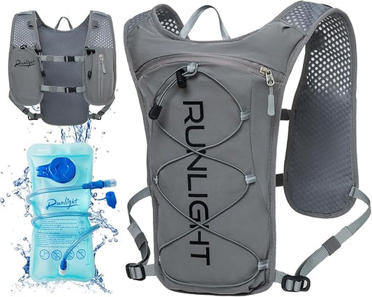 Running Vest for Women Men Lightweight Hydration Backpack Pack with 1.5L Water Bladder Bag Hydro Daypack for Hiking,Trail,Skiing,Camping,Cycling,Race,Marathon