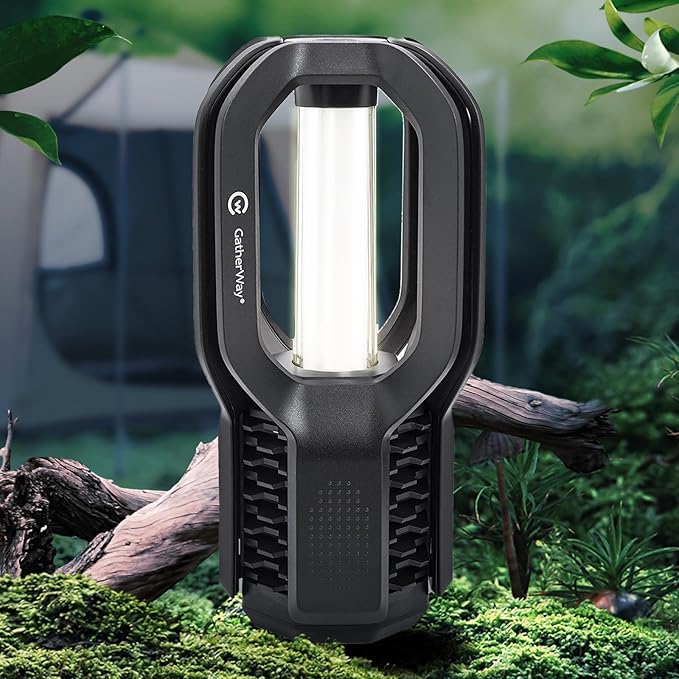 Rechargeable LED Camping Lantern - Free-Grip Design,4 Modes,IP65 Waterproof,3000K Warm Glow, Lightweight Portable Outdoor Light,Emergency Tent Light for Hiking,Backpacking & Home Use