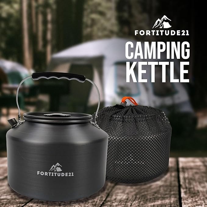 Tea Kettle for Stovetop, 2.2L Teapot for Boiling Water, Camping Kettle for Stove Top, Coffee and Water Kettle for Stovetop Use, Camp Kettle for Tea Brewing