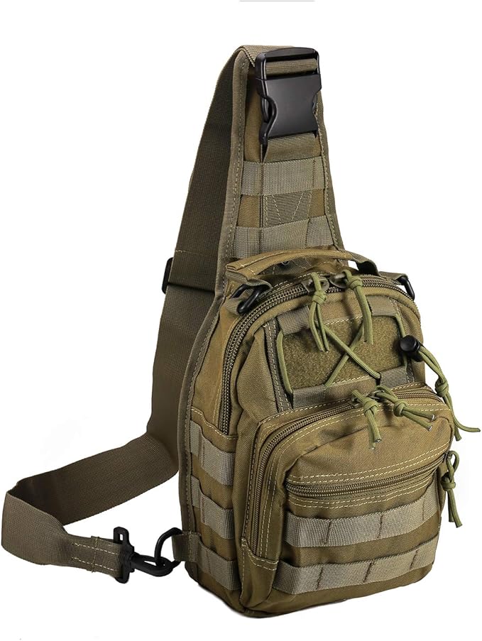 Tactical Shoulder Bag,1000D Outdoor Military Sling Daypack Backpack