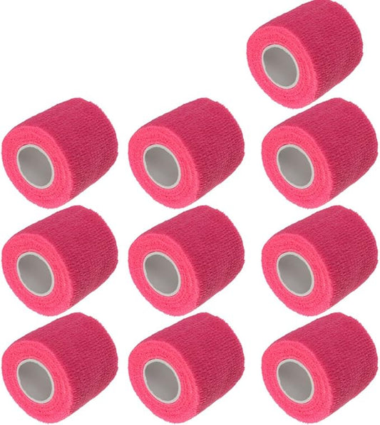 ESUPPORT 2 Inches X 5 Yards Self Adherent Cohesive Wrap Bandages Strong Elastic First Aid Tape for Wrist Ankle Pack of 10
