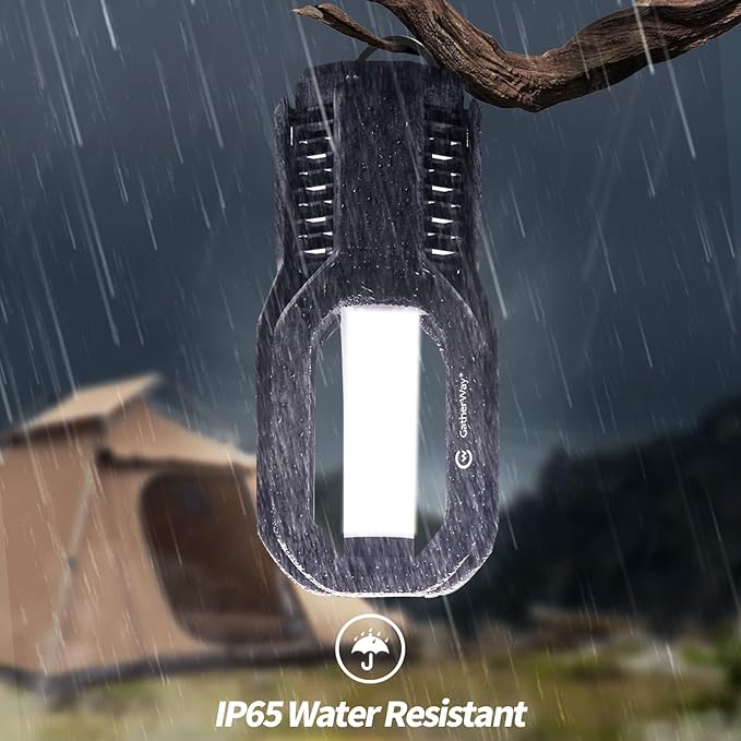 Rechargeable LED Camping Lantern - Free-Grip Design,4 Modes,IP65 Waterproof,3000K Warm Glow, Lightweight Portable Outdoor Light,Emergency Tent Light for Hiking,Backpacking & Home Use