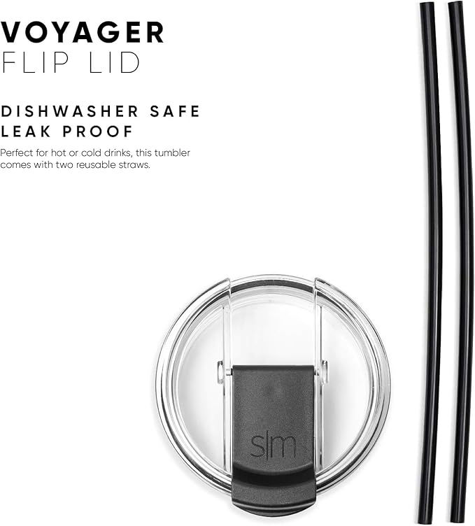 Simple Modern Travel Coffee Mug Tumbler with Flip Lid | Reusable Insulated Stainless Steel Cold Brew Iced Coffee Cup Thermos | Gifts for Women Men Him Her | Voyager Collection | 12oz | Buttercup