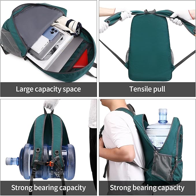 35L Lightweight Foldable Waterproof Packable Travel Small Hiking Backpack Daypack for men women