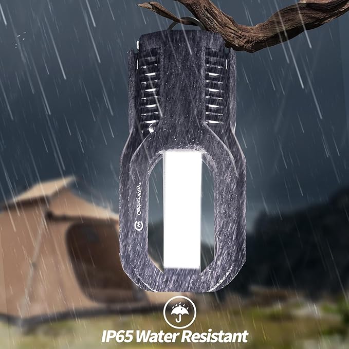 Rechargeable LED Camping Lantern - Free-Grip Design,4 Modes,IP65 Waterproof,3000K Warm Glow, Lightweight Portable Outdoor Light,Emergency Tent Light for Hiking,Backpacking & Home Use