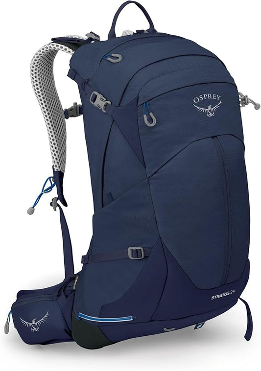 Osprey Stratos 24L Men's Hiking Backpack, Cetacean Blue