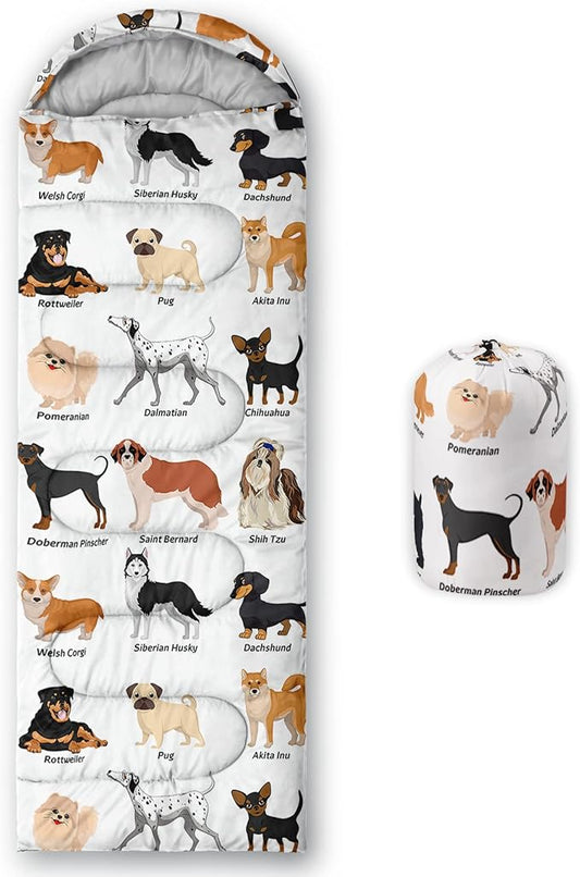 BSNTHO Camping Sleeping Bags,3 Season Warm & Cool Weather,Lightweight,Waterproof Sleeping Bags for Adults & Kids,Traveling,and Outdoors,Camping Gear Equipment