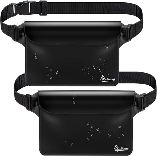 Waterproof Fanny Pack, Waterproof Pouch for Phone Passport Wallet Purse for Swimming Boating Fishing Diving Beach