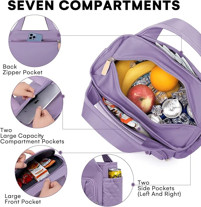 Artelaris Lunch Bag for Women, Insulated Lunch Box for Work,Large Leakproof Cooler lunch bag,Women's Lunch Tote Bag