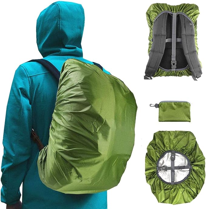Frelaxy Waterproof Backpack Rain Cover, 8000mm Waterproof Level, Upgraded Ultra-Strong Multilayer Structure, Antislip Cross Buckle Strap, Ultralight Compact Portable, for Hiking, Camping, Traveling