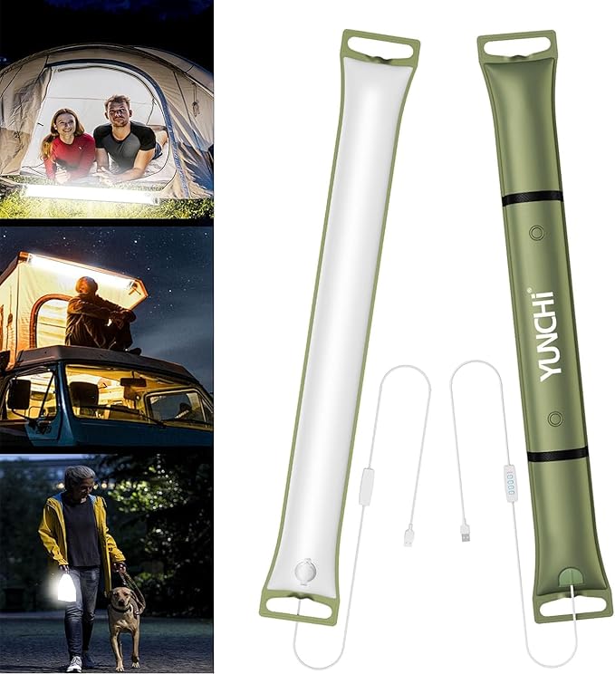 Camping Lights and Lanterns, Collapsible Outdoor LED Camping Lantern Tent Lights with Battery Powered, Portable Battery Lanterns for Power Outages Car RV Hurricane Emergency Kit Hiking Fishing