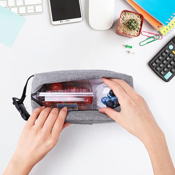 Cerbonny Small Cooler Bag Freezable Lunch Bag for Work School Travel, Leak-proof, Insulated, PVC Free, BPA Free, Waterproof, Easy to Clean