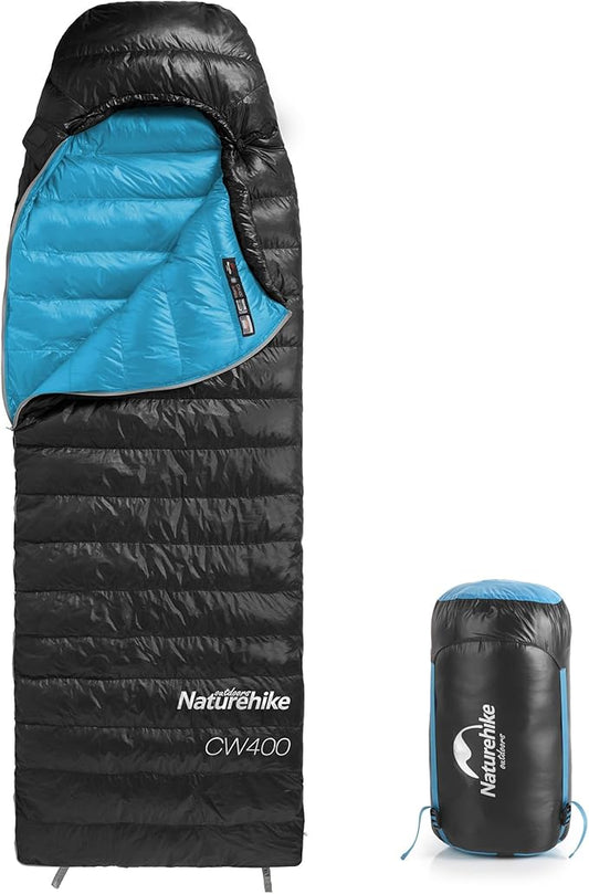 Naturehike Ultralight Down Sleeping Bag, 650FP, 3-4 Season, Adults, 32-42, Waterproof, Compact, Camping, Hiking