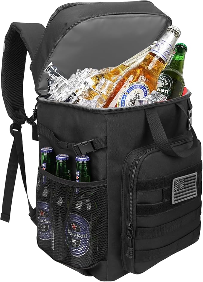 Hp hope Tactical Cooler Backpack, 43L Backpack Cooler Insulated Leak Proof