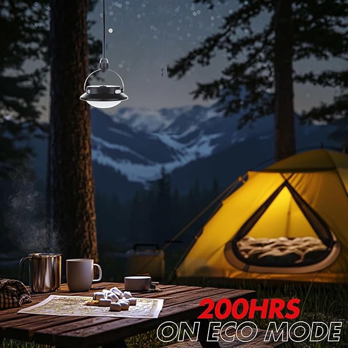SUBOOS Gen 2 Pro 3000LM UFO Camping Lantern Rechargeable, Portable Tent Light, 200h Runtime, Waterproof for Camping, Canopy, Vendor, Emergency, Outage