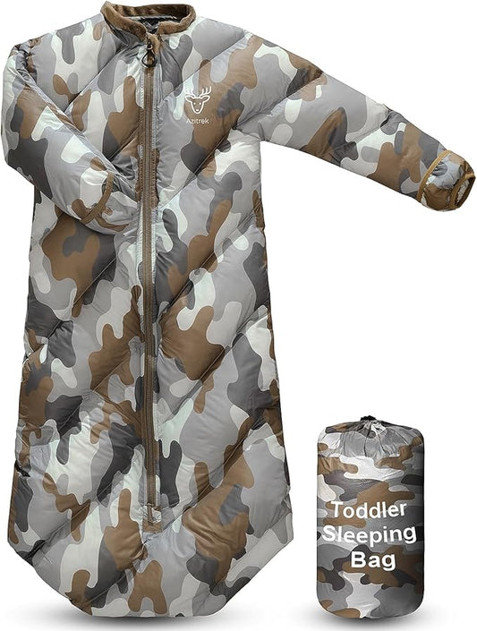 T40 Toddler Sleeping Bags Boys Girls | Ages 2-4 | Puffy Kids Sleeping Bag Camping Sleepovers |up to 46 in| Lightweight Compact Comfort for Indoor Outdoor Machine Washable