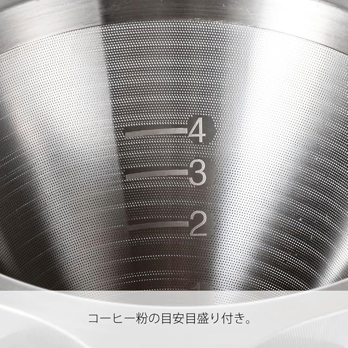 Hario Double Mesh Metal Dripper, Size 02, Silver