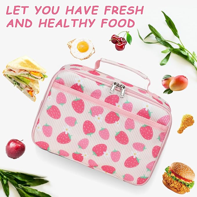 LOIDOU Lunch Box for Kids Boys Girls Insulated Lunch Bag Thermal Meal Tote Reusable Lunch Pail Bags for School Travel