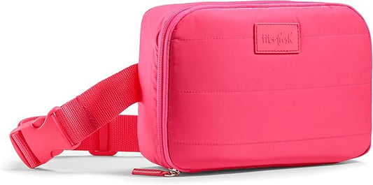 Fit & Fresh Belt Bag Cooler, 3-Can, Hot Pink