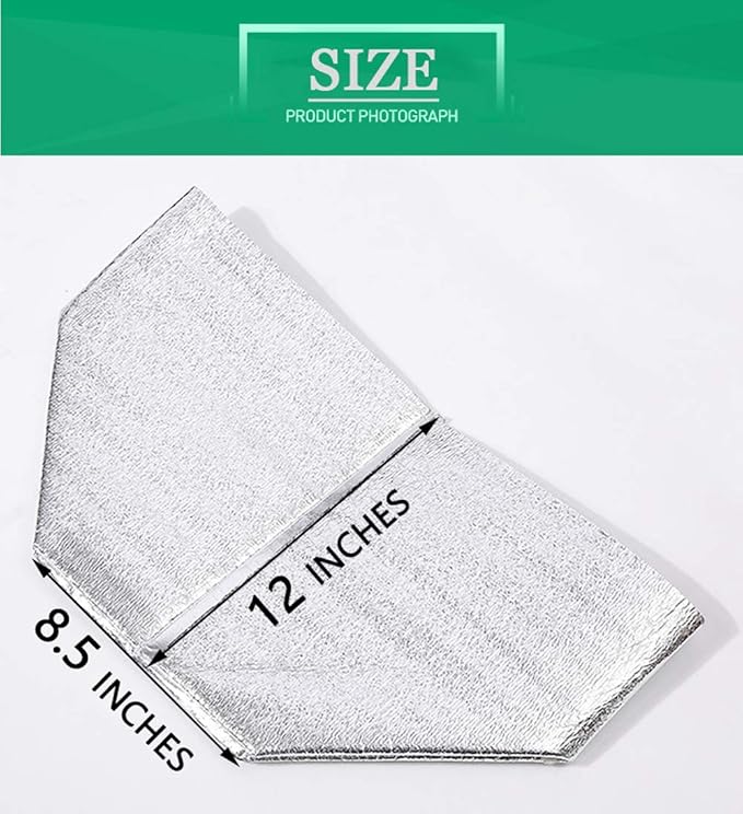 Reusable Insulated Thermal Bags 13" X 8.5" X 12" Foil Insulated Bag Liner Pack of 4 Thermal Box Liners for Lunch Box Shopping Bag Insulation Lining Waterproof Insulation Package