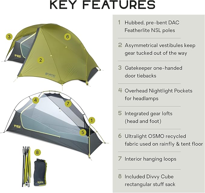 NEMO Equipment Dragonfly OSMO Ultralight Backpacking Tent