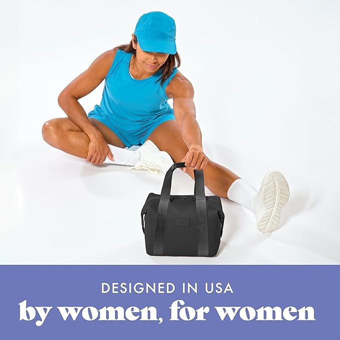 Fit & Fresh Neoprene Like Lunch Bag For Women, Insulated Womens Lunch Bag For Work, Tear & Stain Resistant Large Lunch Box With Containers and Ice, Machine Washable Remi Lunch Bag, Black