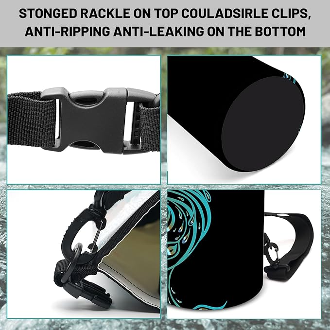 Waterproof Dry Bag,Roll Top Art Painting Phoenix Waterproof Backpack 5L/10L/20L Floating and Lightweight Bags for Kayaking, Boating, Fishing, Swimming and Camping