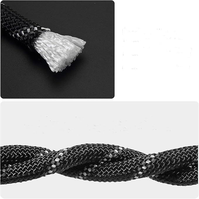 Multi-Purpose Climbing Rope - 8/10/12mm x 5/10/20/30m, Ideal for Rappelling, Boating, Tree Swing, and Sailing