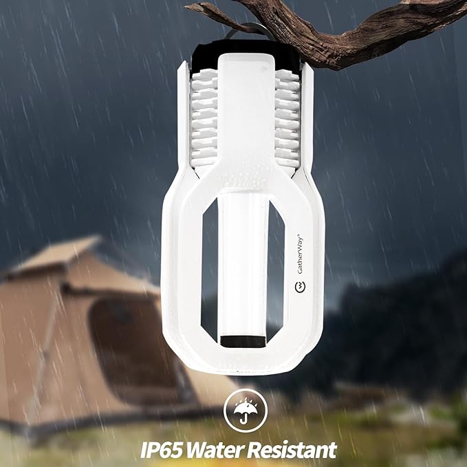 Rechargeable LED Camping Lantern - Free-Grip Design,4 Modes,IP65 Waterproof,3000K Warm Glow, Lightweight Portable Outdoor Light,Emergency Tent Light for Hiking,Backpacking & Home Use