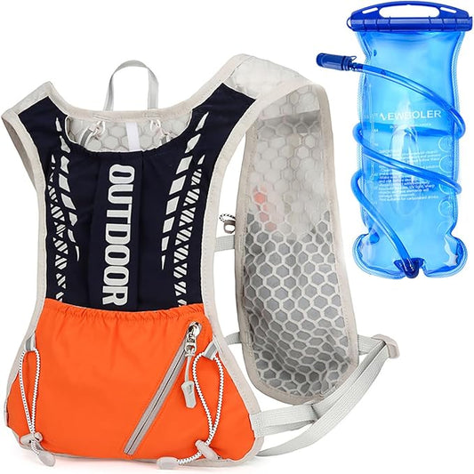5L Hydration Backpack for Women and Men - Lightweight Running Vest with 1.5L Water Bladder, Water Backpack for Hiking, Running, Biking, Cycling and Rave, Adjustable Straps