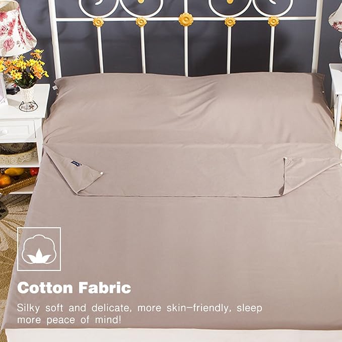 Sleeping Bag Liner Ultralight Travel Sheet Dirt-Proof Travel Camping Sheet Sleeping Sheet Hotel Sheet for Outdoor Travel Hiking Hotels Picnics
