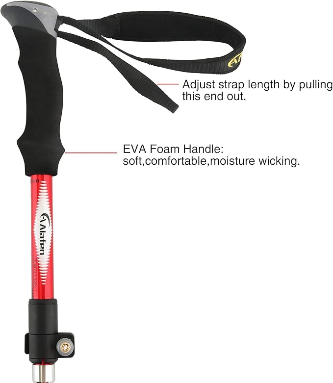 Aluminum Collapsible Ultralight Travel Trekking Hiking Pole for Men and Women