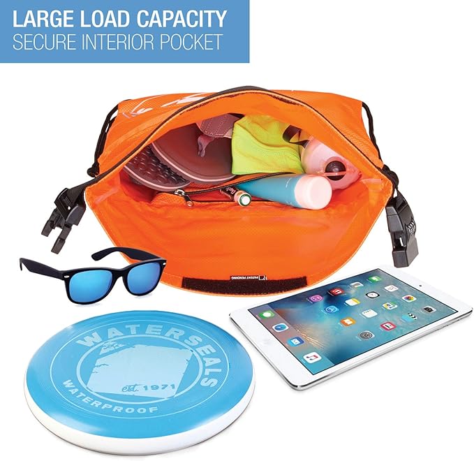 Lewis N. Clark Locking Backpack, Orange, One Size