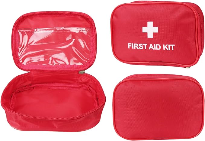 AOUTACC 6 Pack Empty First Aid Kit Bag, Lightweight Empty First Aid Bag for Emergency at Home, Office, Car, Outdoors, Boat, Camping, Hiking(Bag Only)