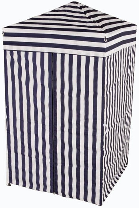 Impact Canopy 4' x 4' Portable Dressing Room, Pop Up Portable Changing Room, Navy Blue / White