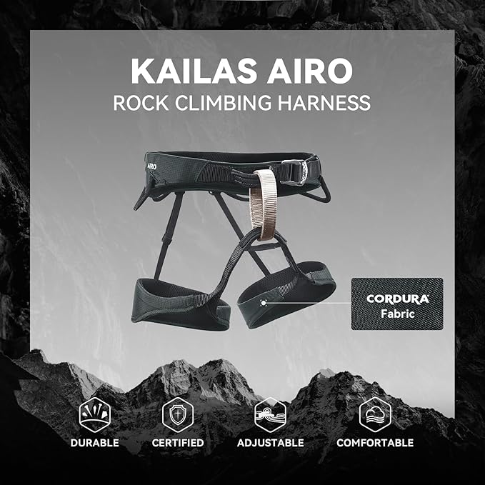 KAILAS Airo Rock Climbing Harness Men Mountaineering Tree Ice Climbing Women Half Body Safety Belt Rappelling